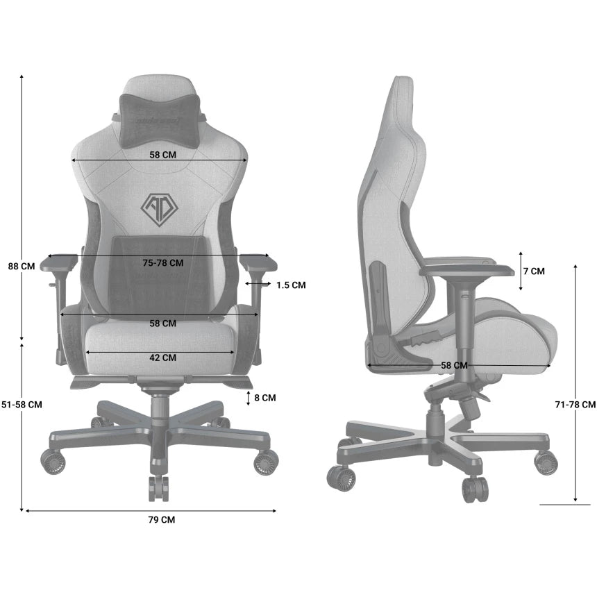 Крісло ігрове Anda Seat T-Pro 2 XL