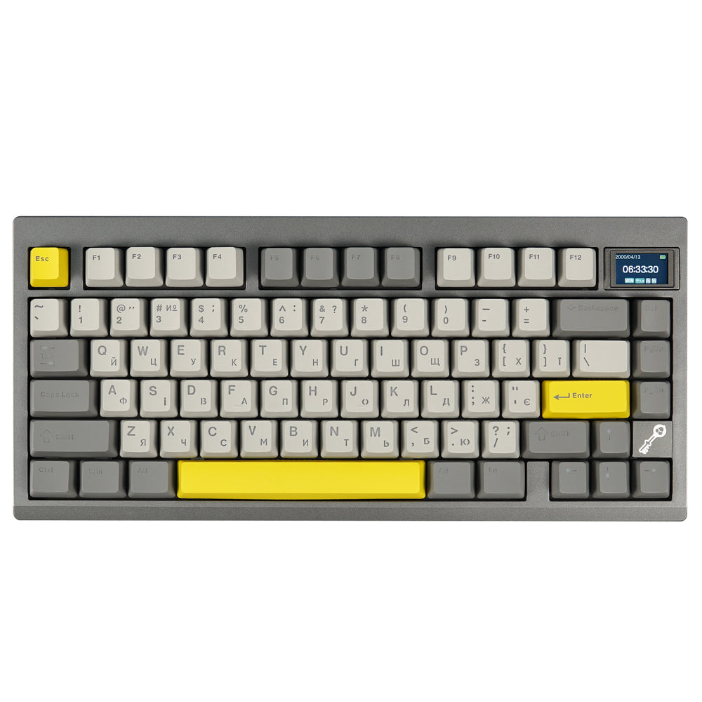 Клавіатура механічна бездротова EPOMAKER TH80 PRO V2 Sea Salt Silent Black (TH80-PROV2-B-SS)