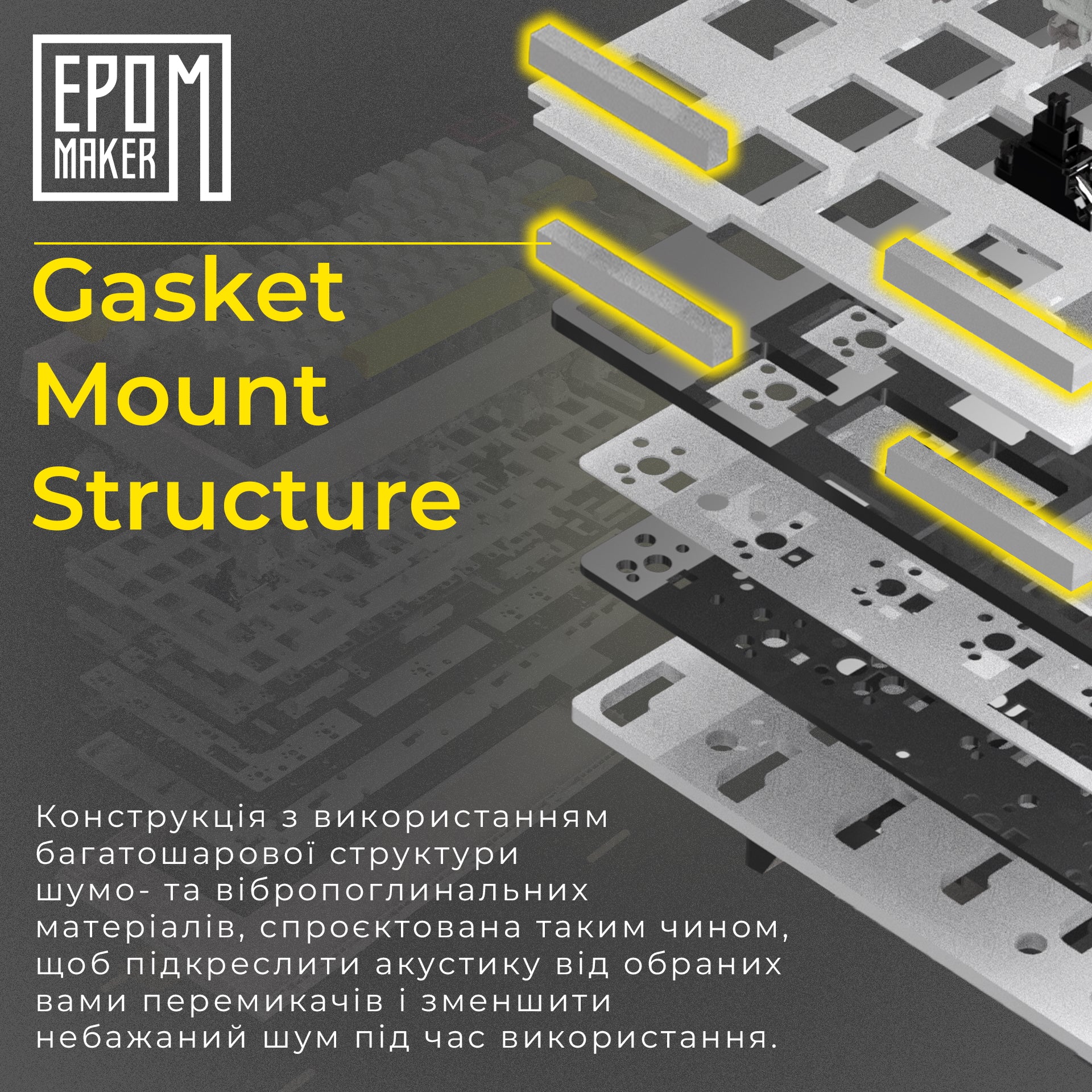 Клавіатура механічна бездротова EPOMAKER TH80 PRO V2 Sea Salt Silent Black (TH80-PROV2-B-SS)
