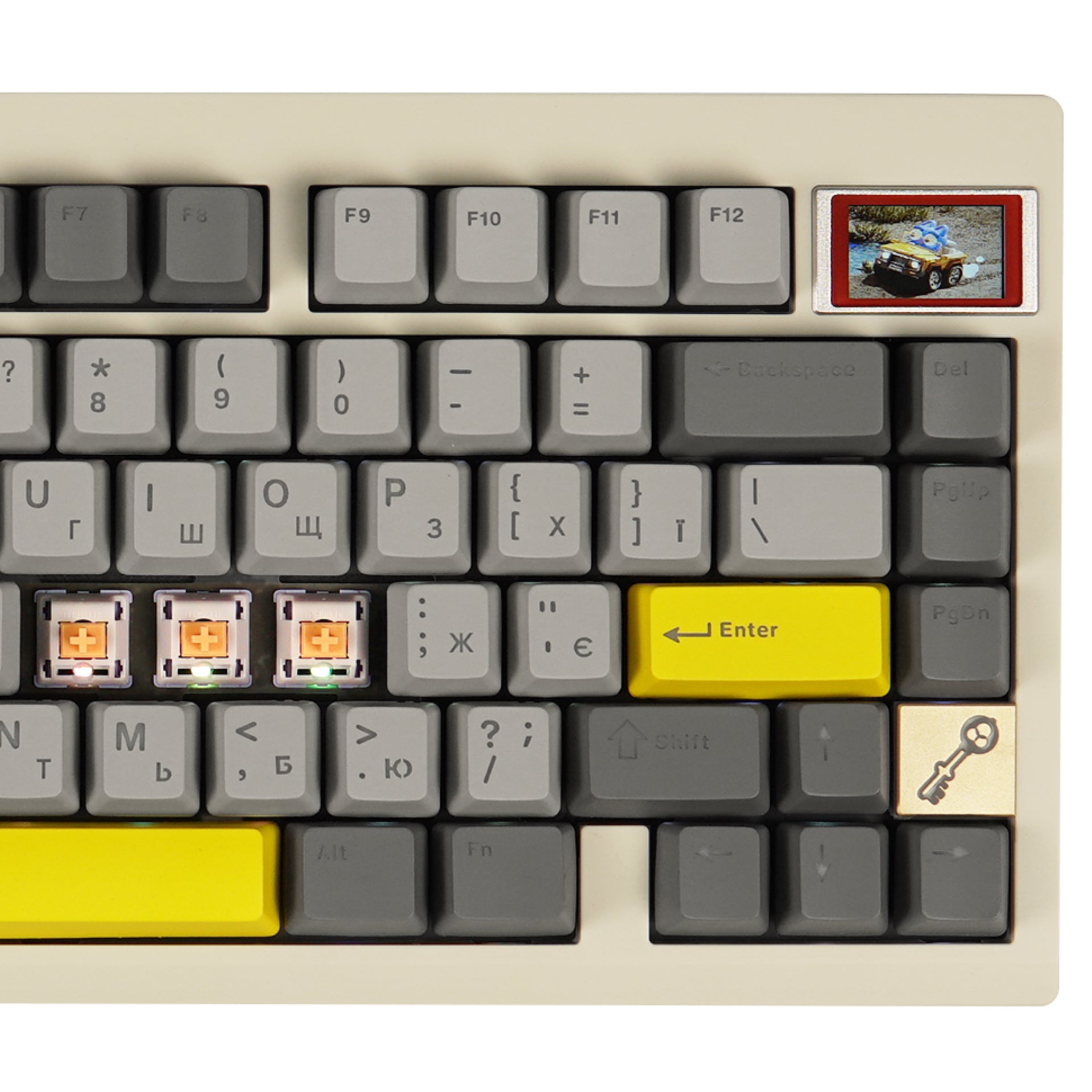 Клавиатура механическая беспроводная EPOMAKER TH80 PRO V2 Wisteria Tactile White (TH80-PROV2-W-WT)