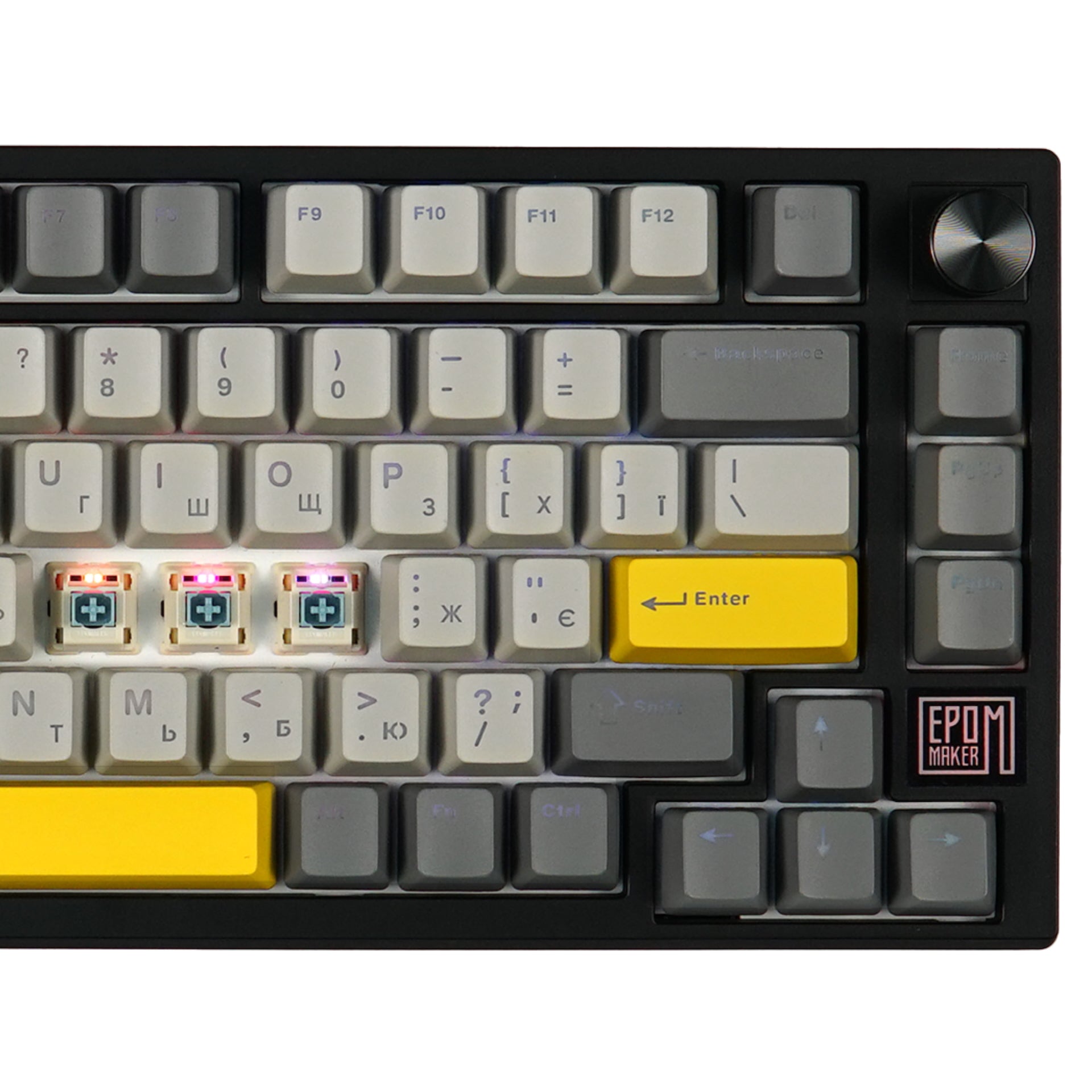 Клавиатура беспроводная механическая EPOMAKER TH80 SE Budgerigar V2 Black (TH80-SE-B-BV2)