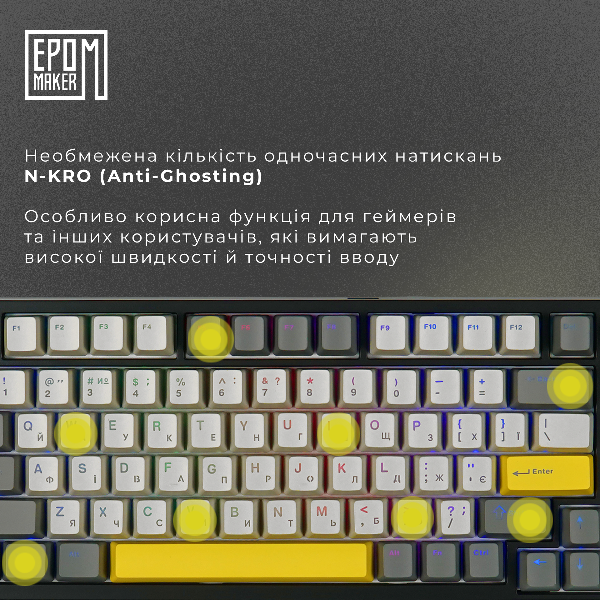 Клавиатура беспроводная механическая EPOMAKER TH80 SE Flamingo Black (TH80-SE-BF)