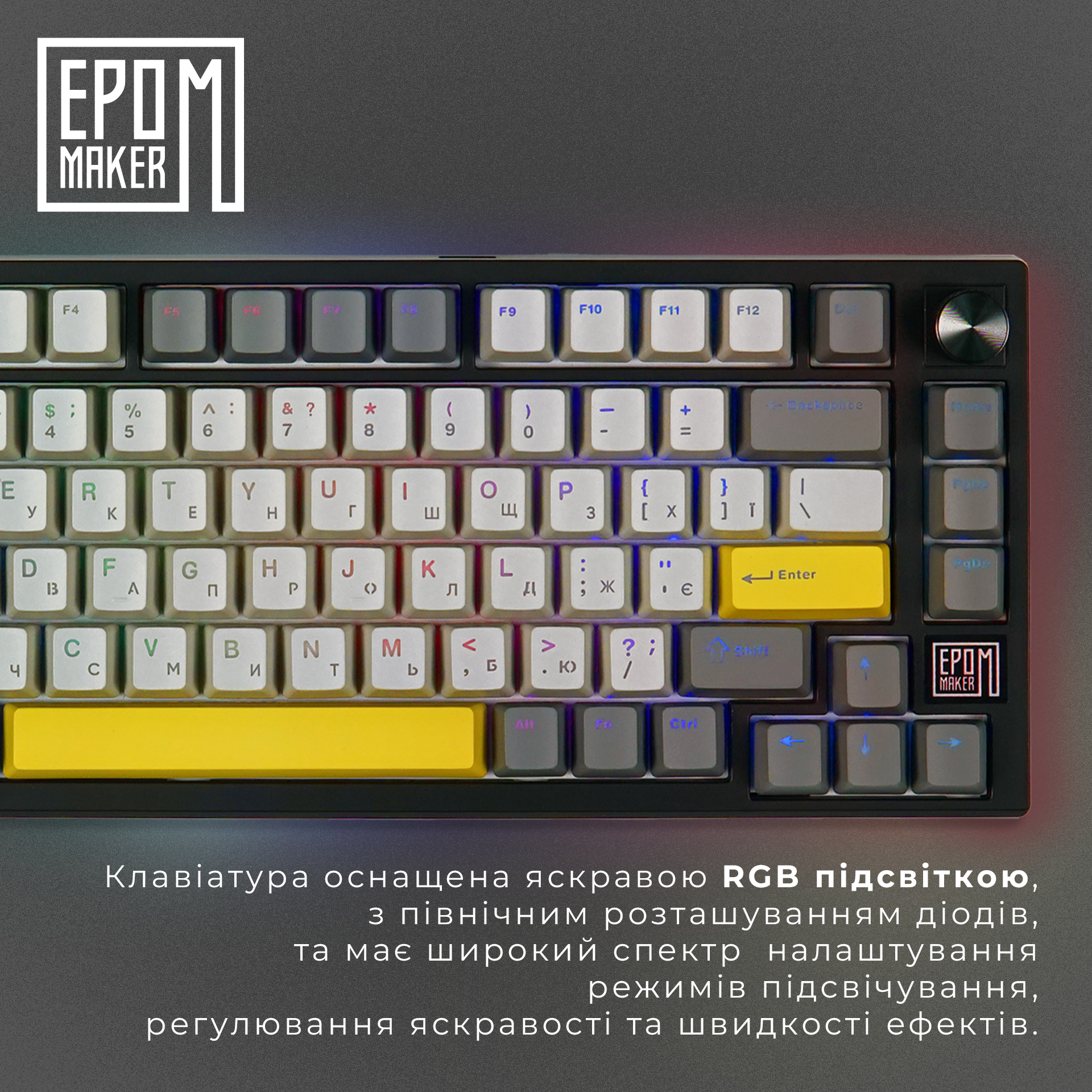 Клавиатура беспроводная механическая EPOMAKER TH80 SE Flamingo Black (TH80-SE-BF)