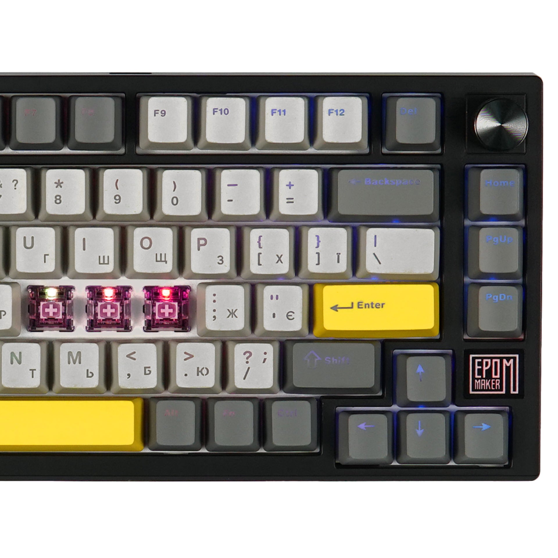 Клавиатура беспроводная механическая EPOMAKER TH80 SE Flamingo Black (TH80-SE-BF)