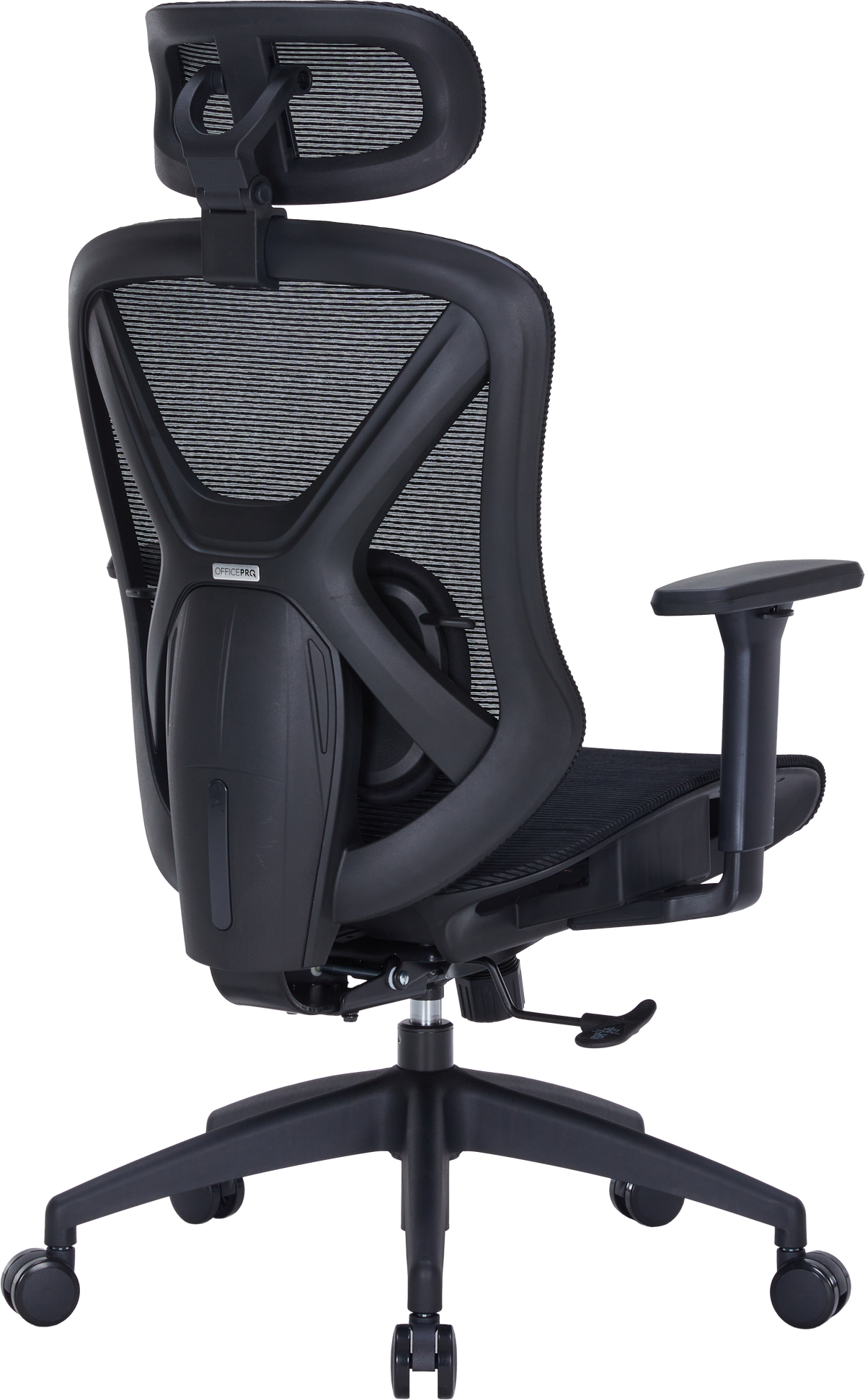 OfficePro Atlas OC630 — нейлонова хрестовина з прогумованими роликами