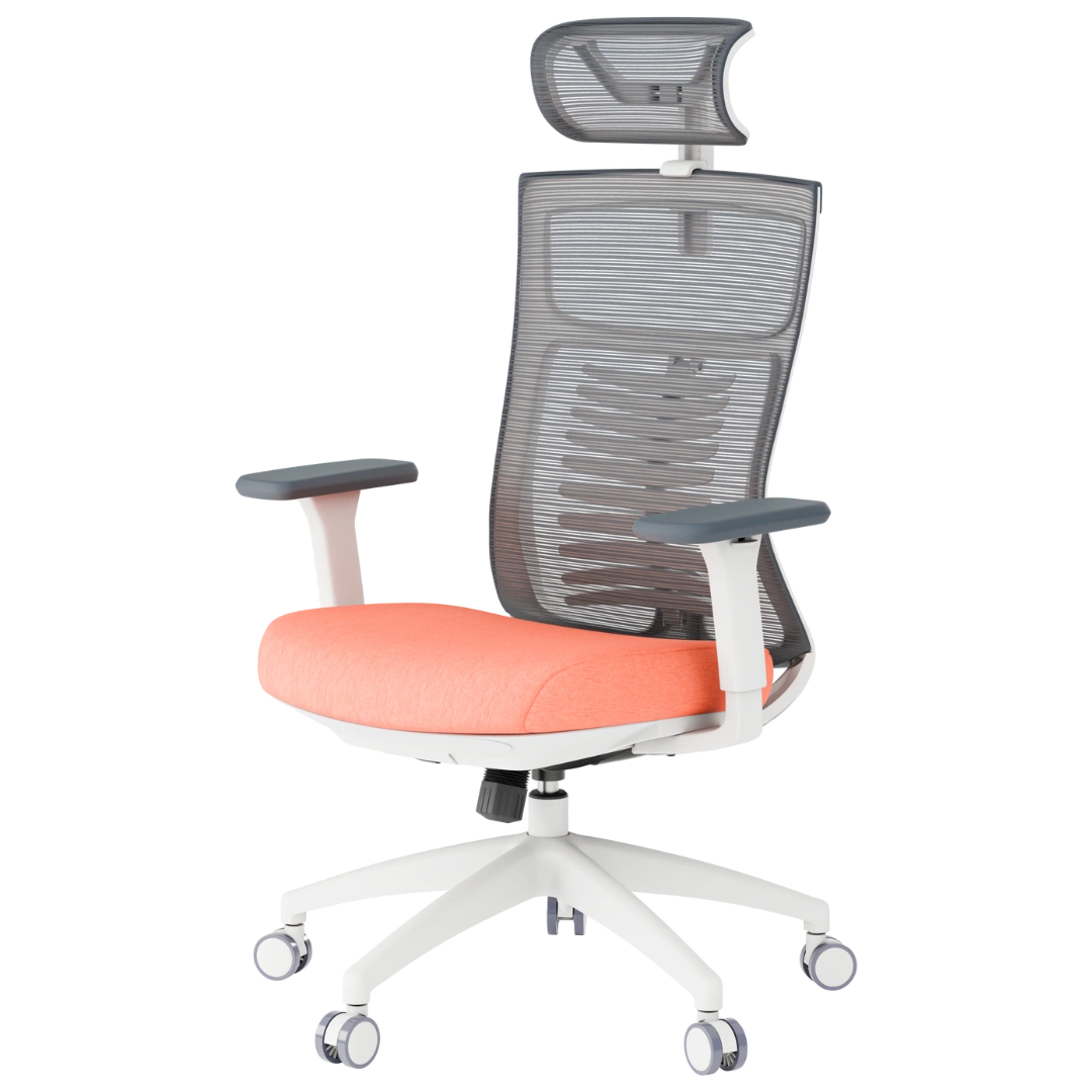 Крісло офісне OfficePro Balance OC550-W-DG-OR