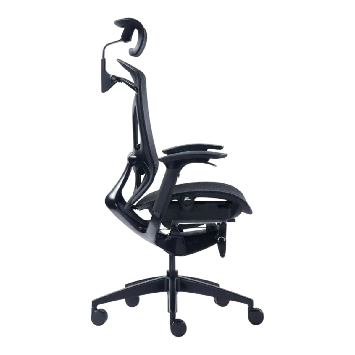 Крісло GT Chair DVARY Total Black — вид збоку