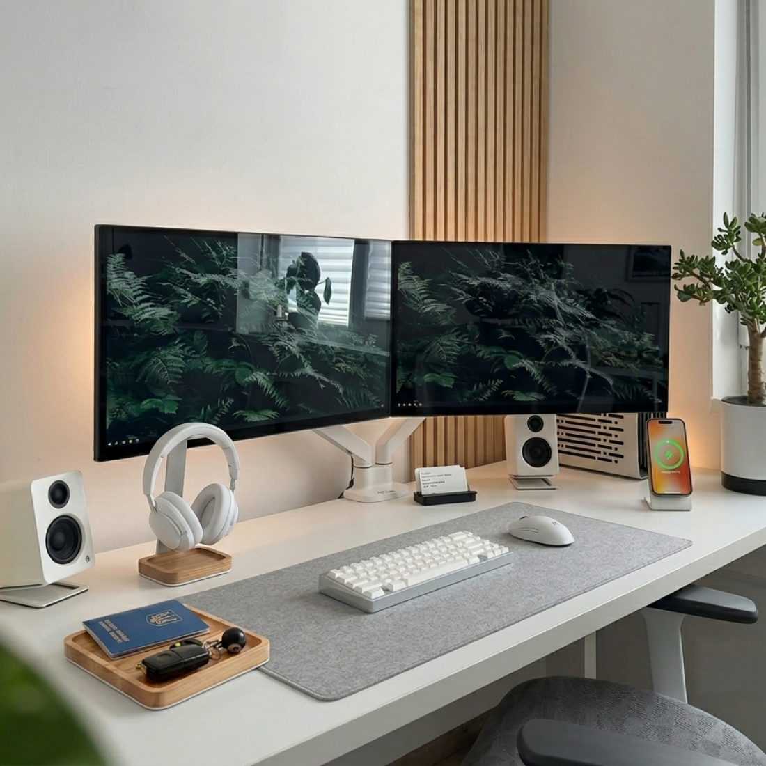 Localhost Setup — робоче місце з двома моніторами в зборі