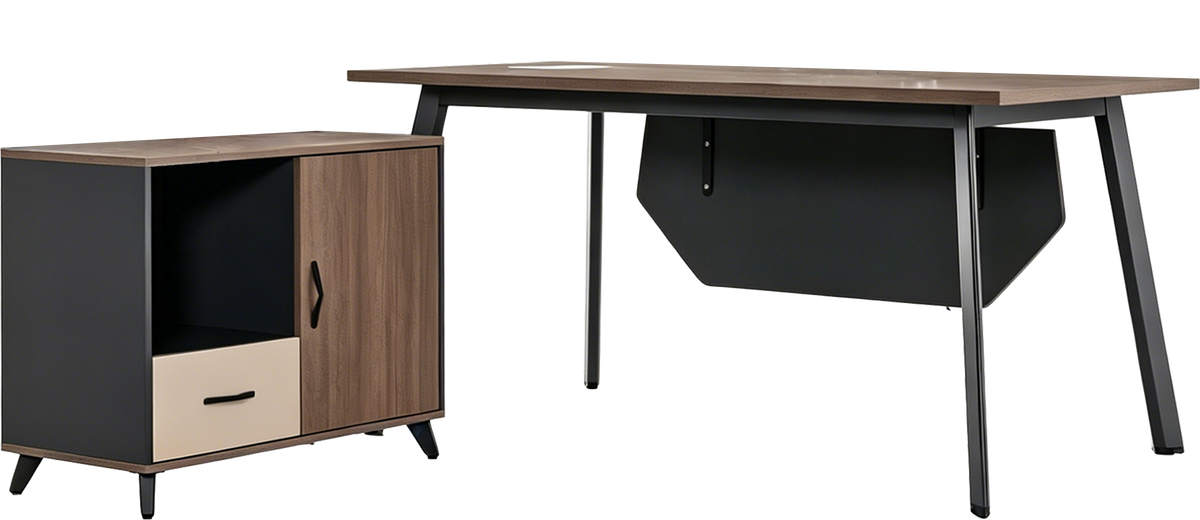 Стіл з тумбочкою OfficePro PG-F20B-16B — фото 2