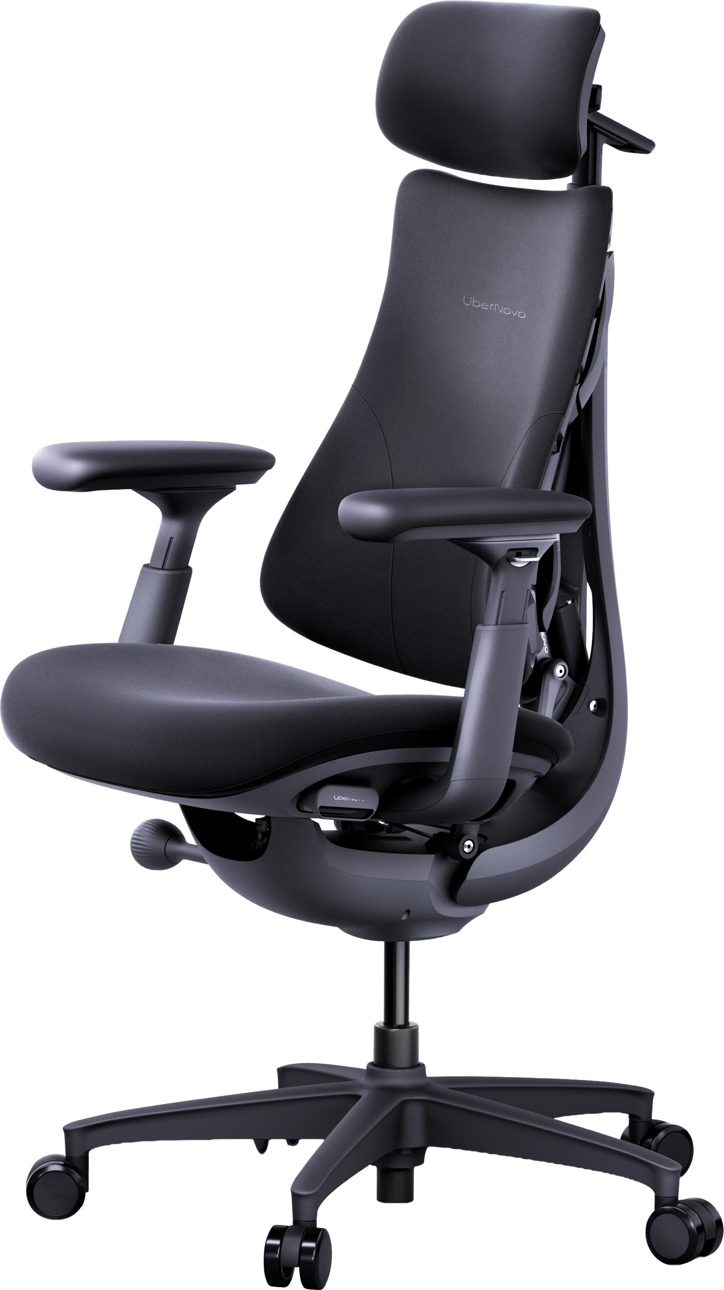 Ергономічне крісло LiberNovo Omni чорне Midnight Black