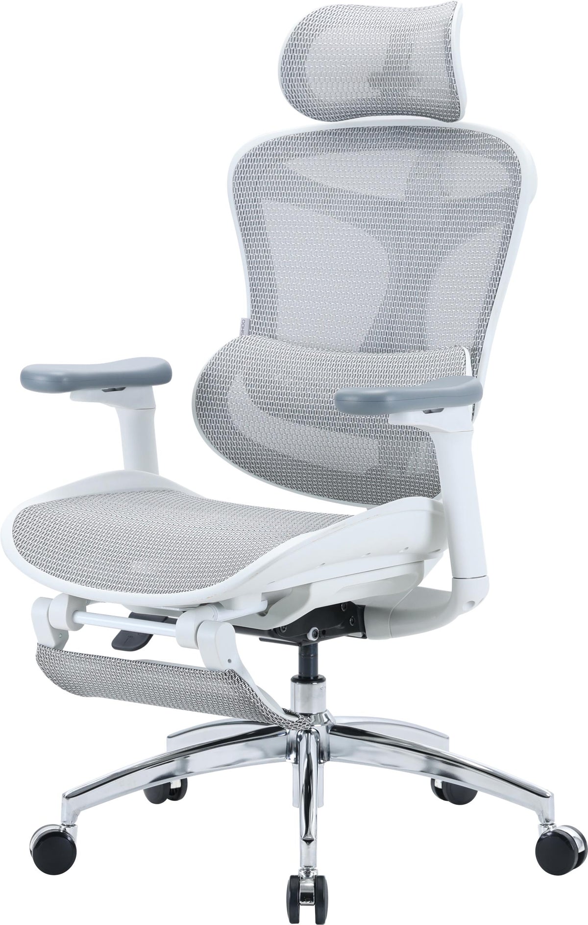 Кресло офисное с подставкой для ног Sihoo DORO C300L Mesh White with footrest