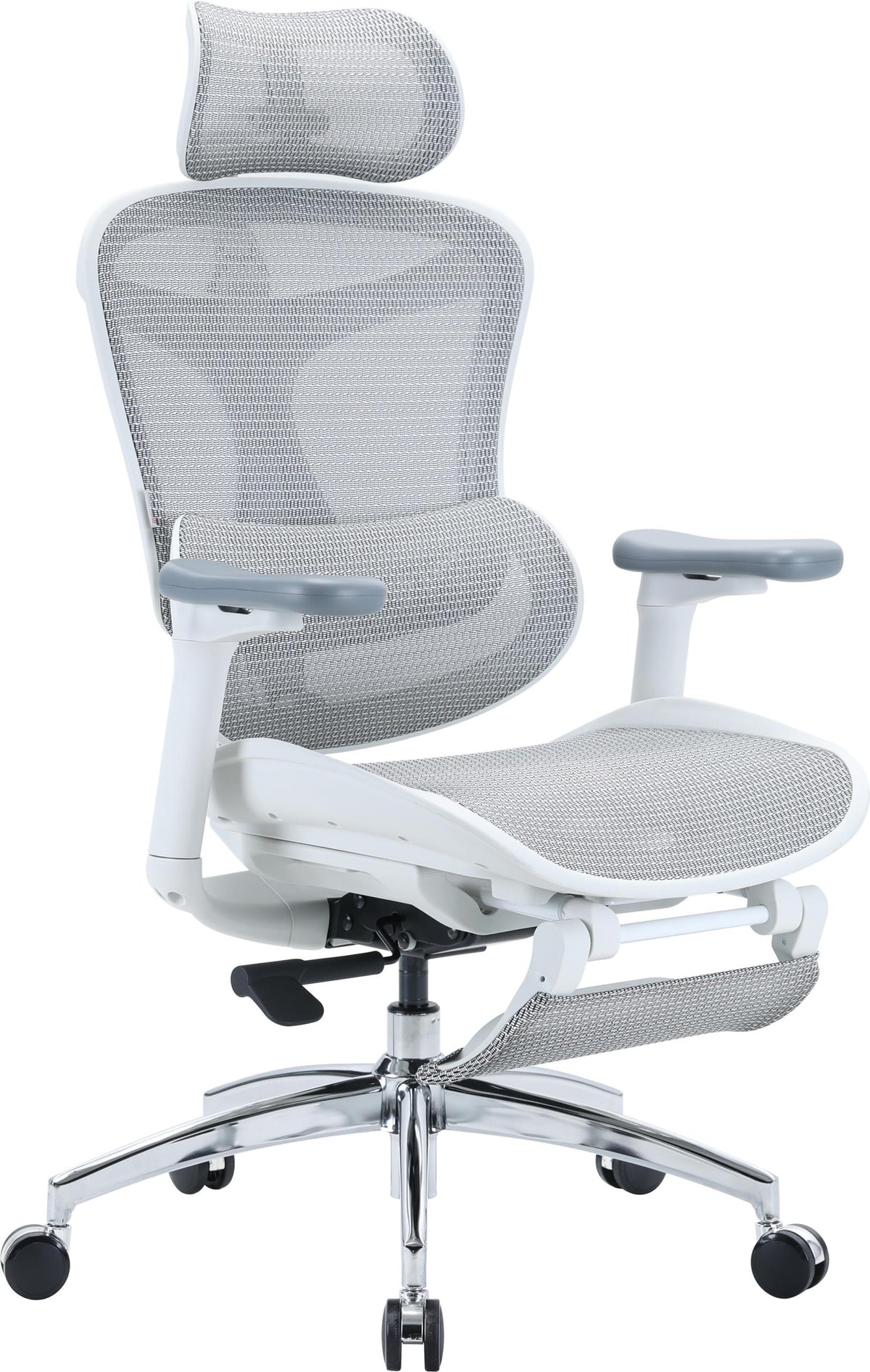 Кресло офисное с подставкой для ног Sihoo DORO C300L Mesh White with footrest