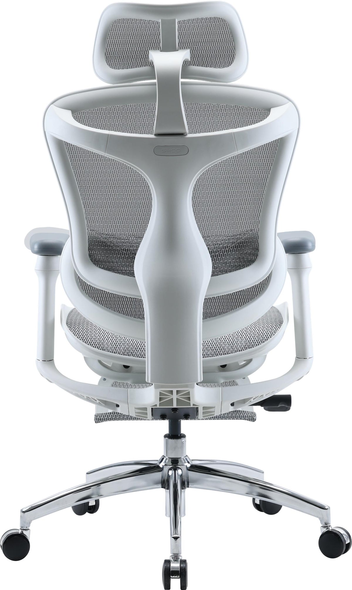 Кресло офисное с подставкой для ног Sihoo DORO C300L Mesh White with footrest