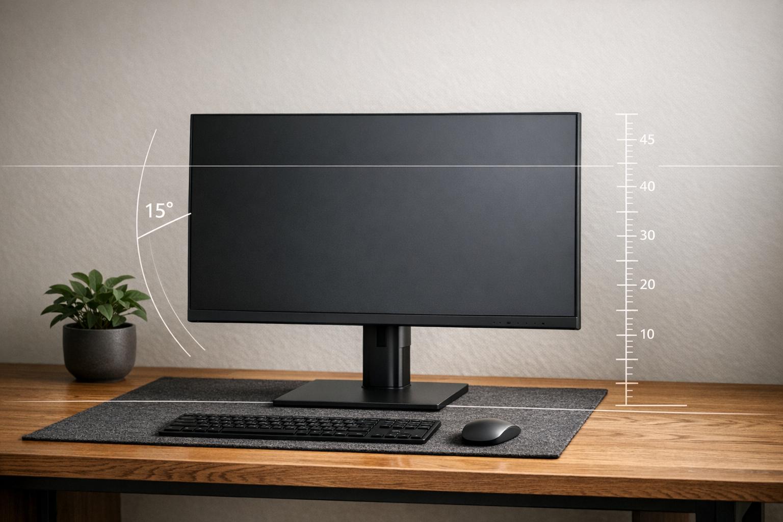 Калькулятор Висоти та Кута Монітора