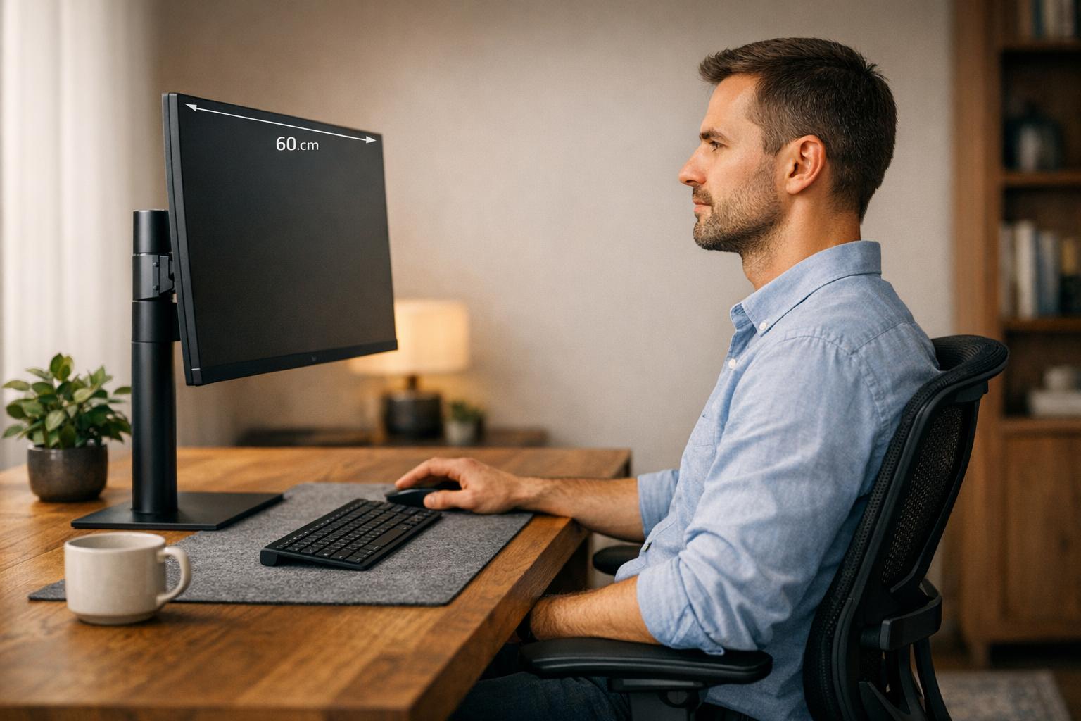 Як уникнути болю в шиї через неправильне розташування монітора