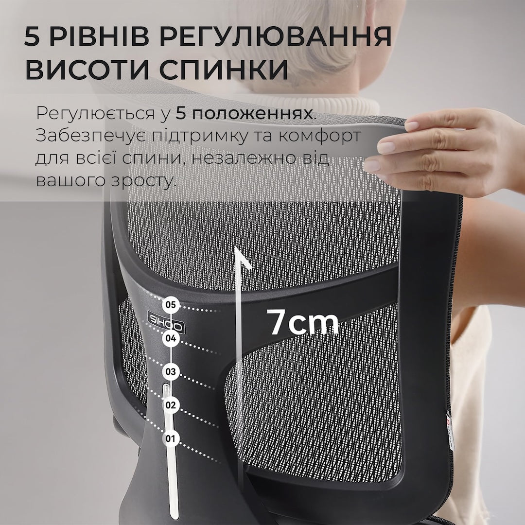 Ергономічне офісне крісло Sihoo DORO S100
