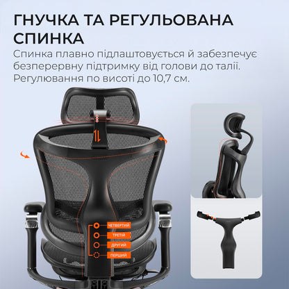 Ергономічне офісне крісло Sihoo DORO C300 Pro