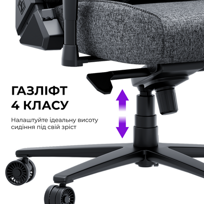Крісло ігрове Anda Seat Novis Plus Black PVC Size XL