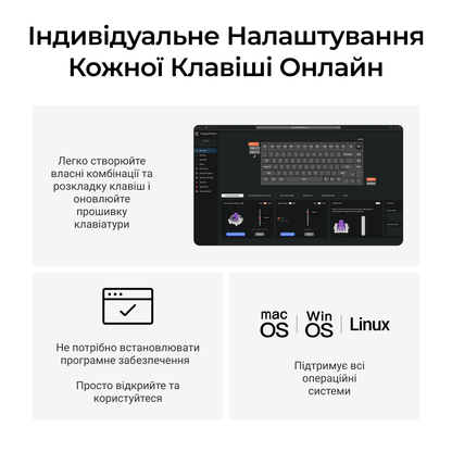 Клавіатура Keychron Q1 HE — індивідуальне налаштування клавіш онлайн
