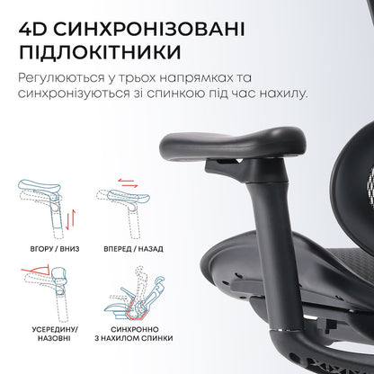 Ергономічне офісне крісло Sihoo DORO C300L