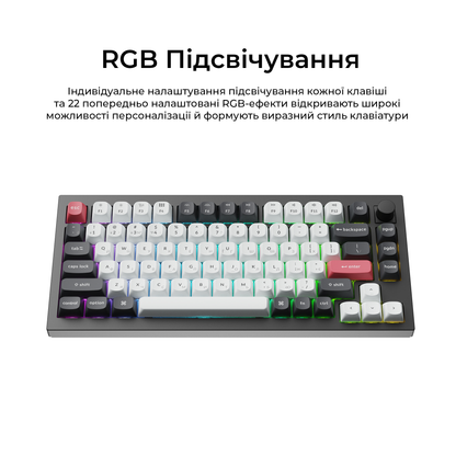 Клавіатура Keychron Q1 HE — RGB-підсвічування