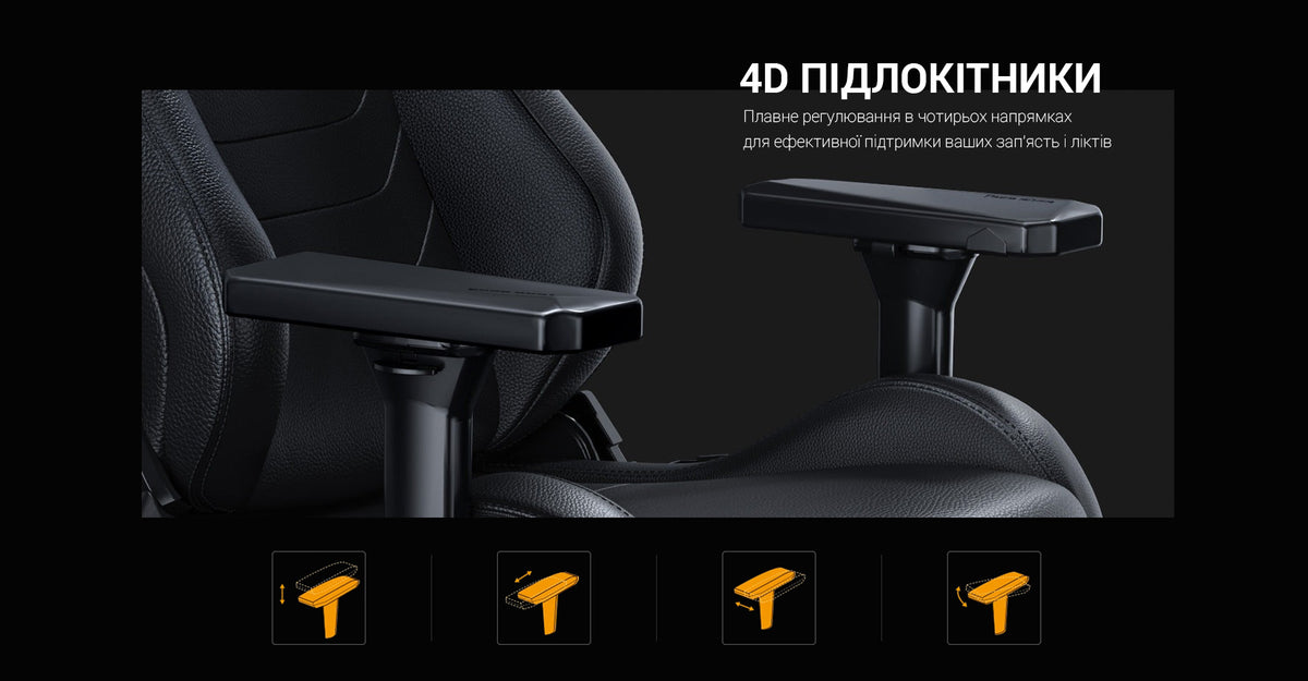 Крісло геймерське Anda Seat Kaiser Frontier XL Black