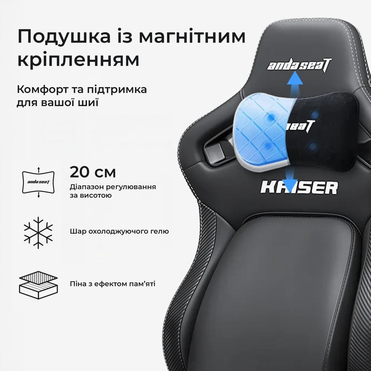 Крісло геймерське ігрове Anda Seat Kaiser 4 V2 Size XL Pink PVC