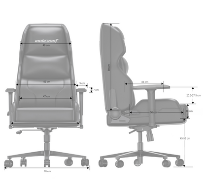Крісло ігрове Anda Seat X1 Gaming Sofa Black PVC