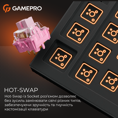 GamePro MK160 V2 Warden QLAB Sakura Black — Hot-Swap