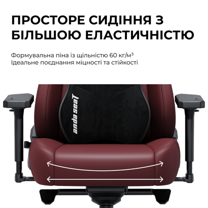 Крісло ігрове Anda Seat Kaiser 3E XL Dark Blue Fabric