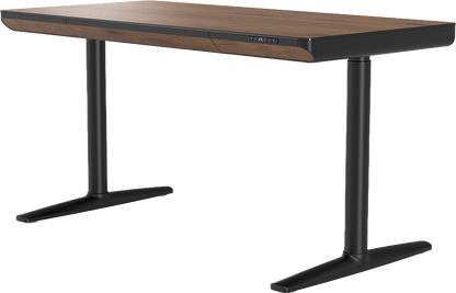 Комп'ютерний стіл з електрорегулюванням висоти OfficePro ODP1470DWB темне дерево / чорний