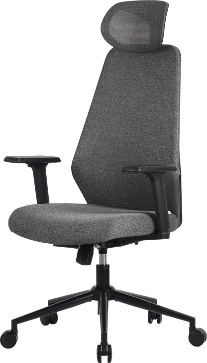 Офісне крісло OfficePro Fusion OC577 сіре, текстильне