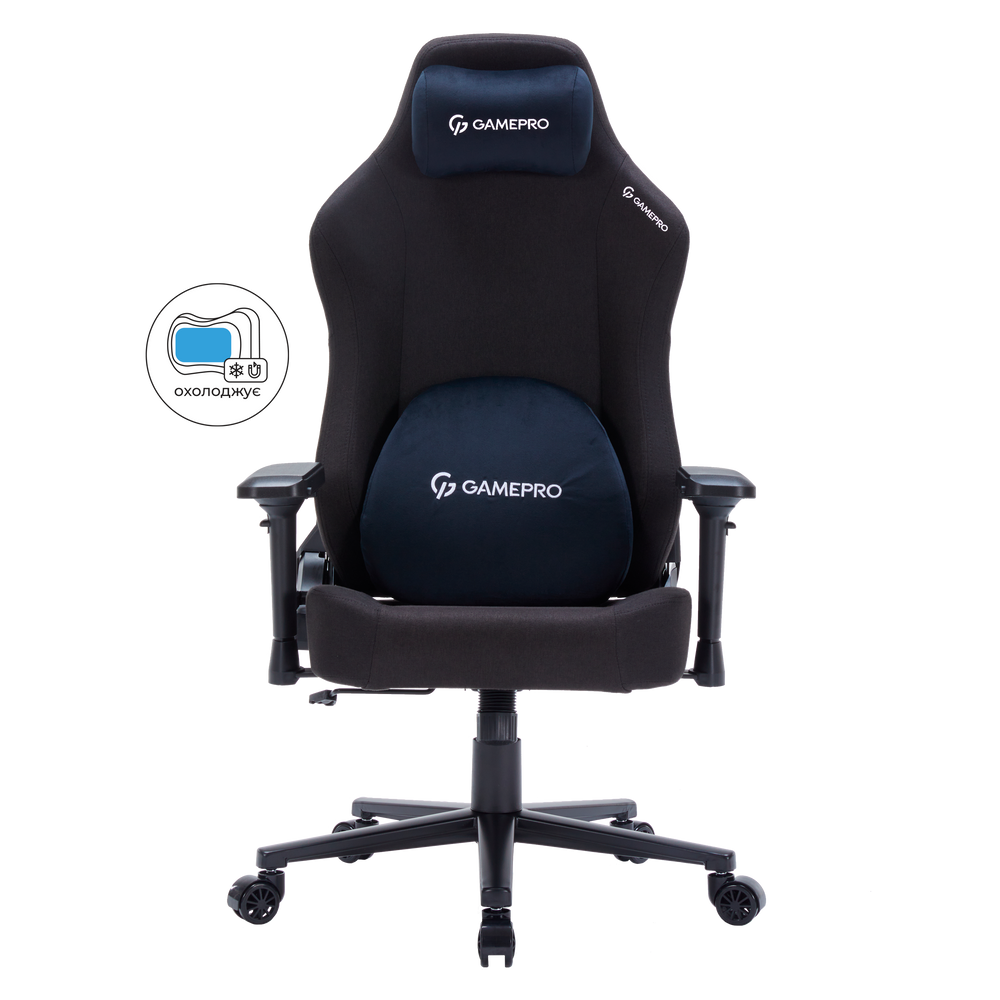 Крісло ігрове GamePro FGC750B Fabric Black