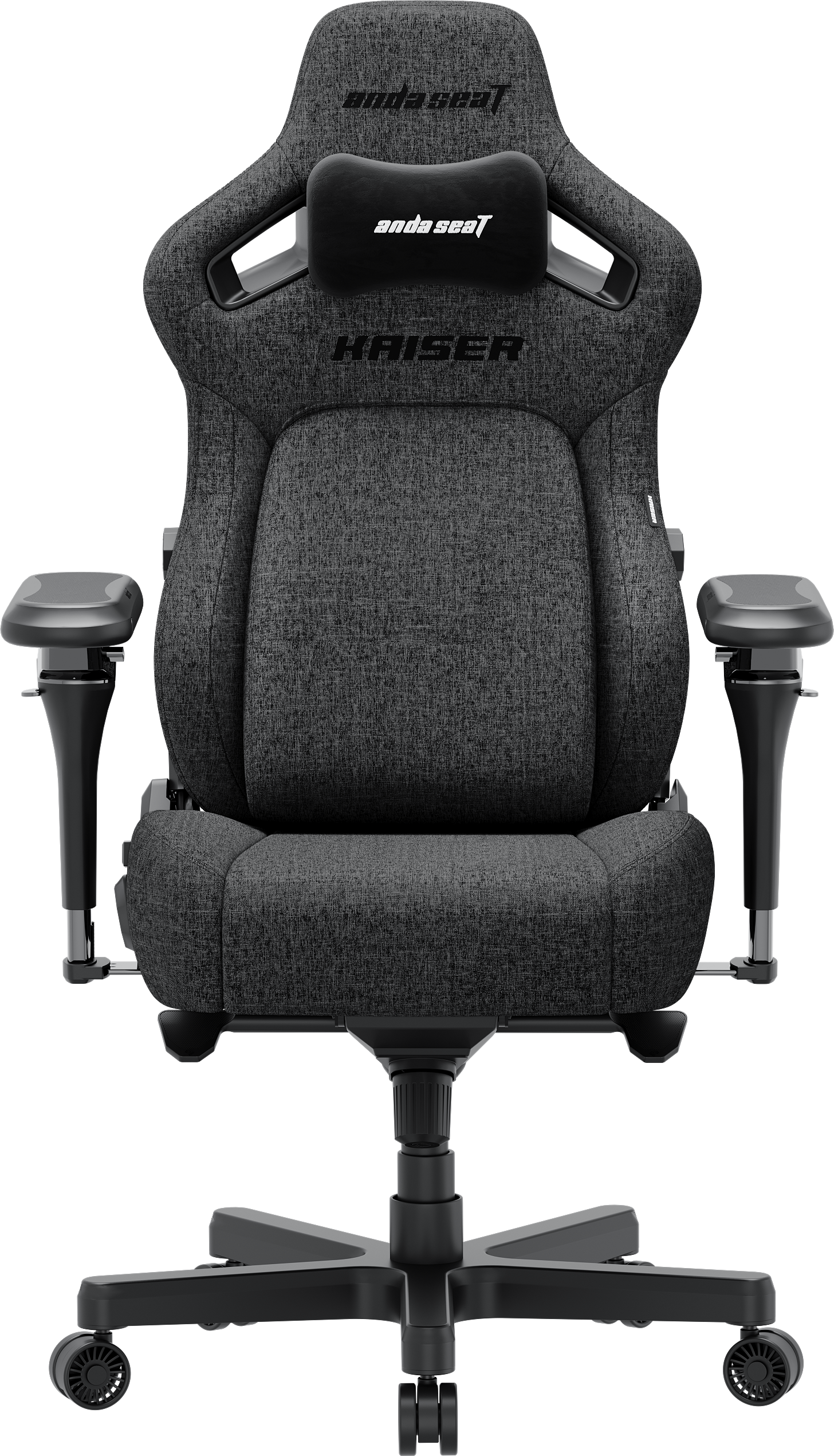 Ігрове крісло Anda Seat Kaiser 4 V2 XL темно-сіре, лляна тканина