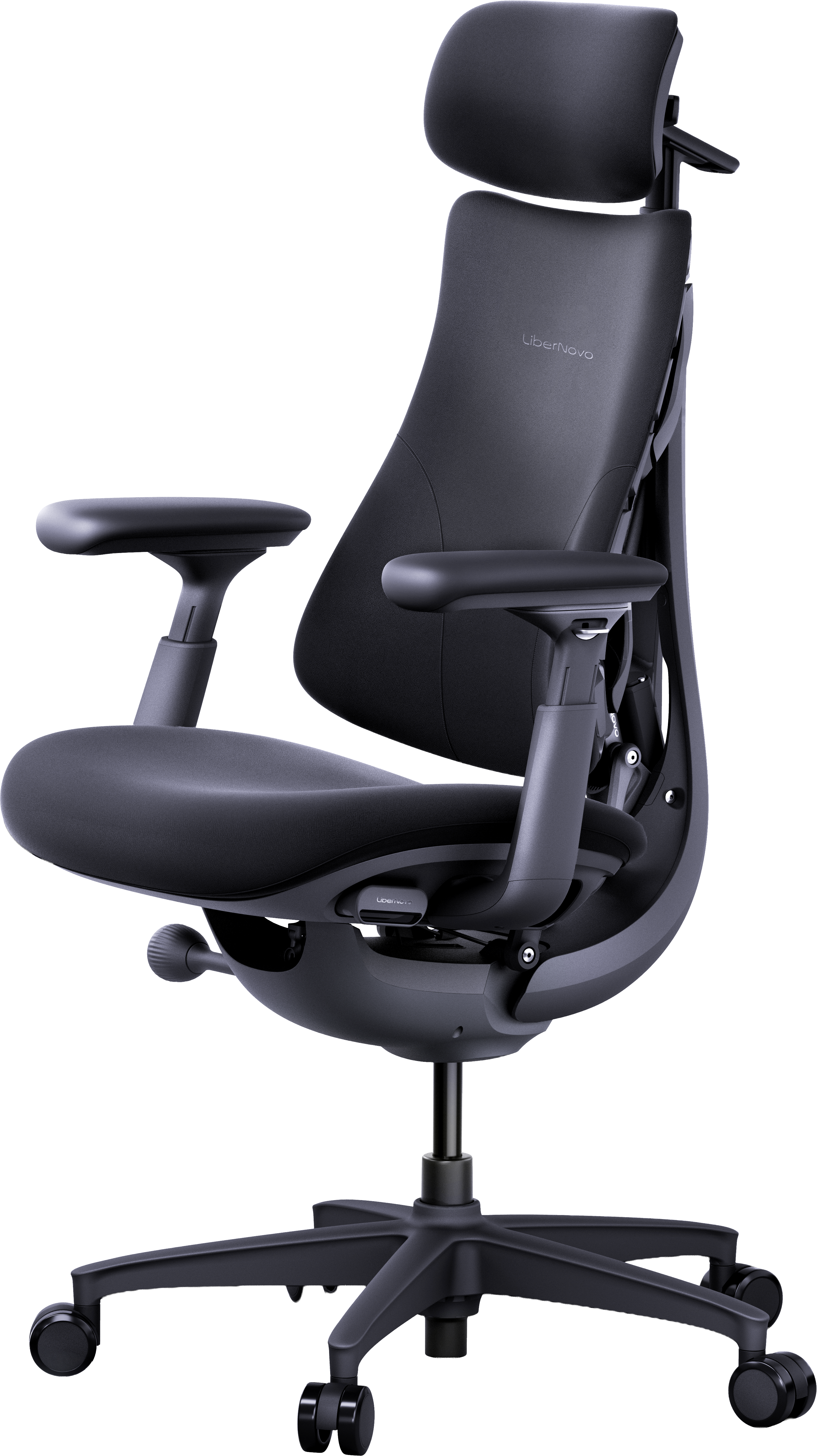 Крісло офісне ергономічне LiberNovo Omni Midnight Black 48 см