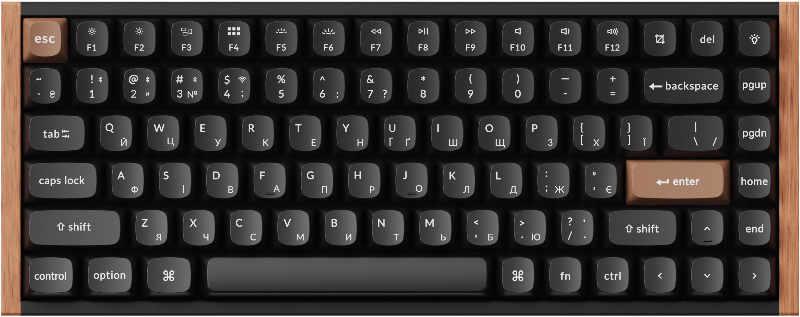 Клавіатура Keychron K2 HE — фронтальний вид