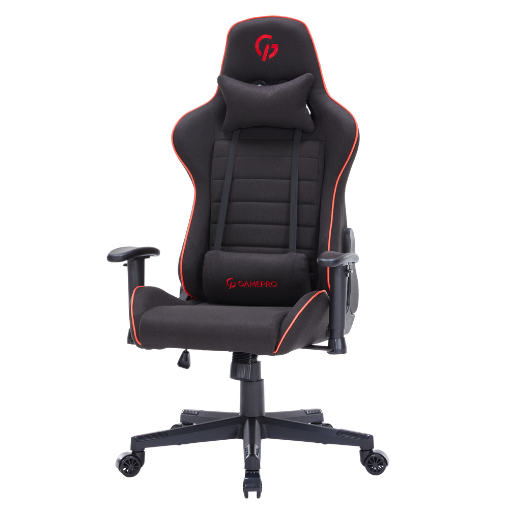 Крісло ігрове GamePro GC575FB Fabric Black&amp;Red