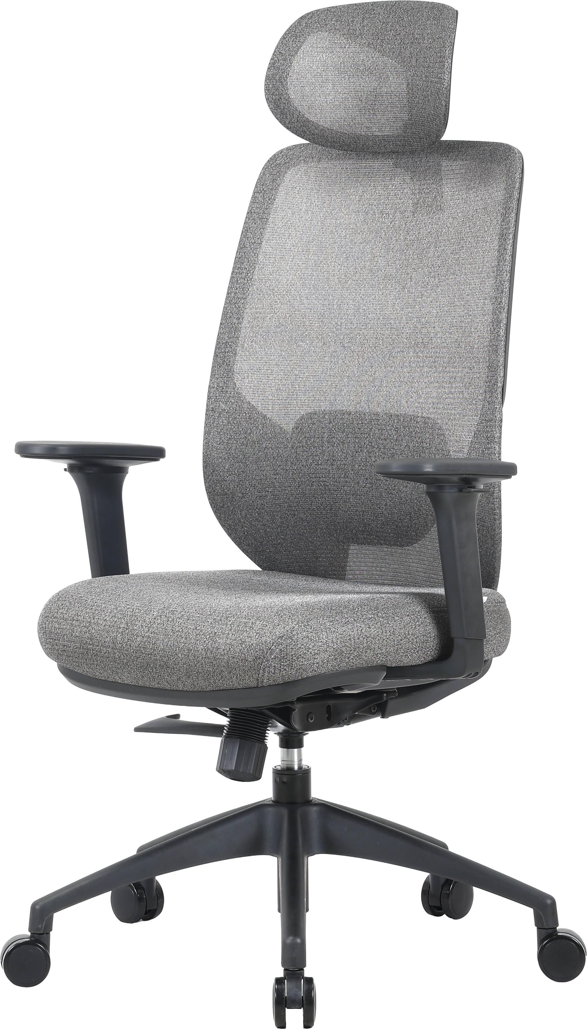 Офісне крісло OfficePro Comfort OC524 сіре, сітчаста спинка