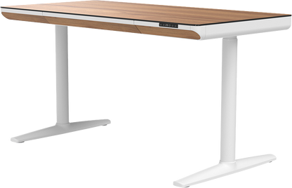 Комп'ютерний стіл з електрорегулюванням висоти OfficePro ODP1470LWW світле дерево / білий