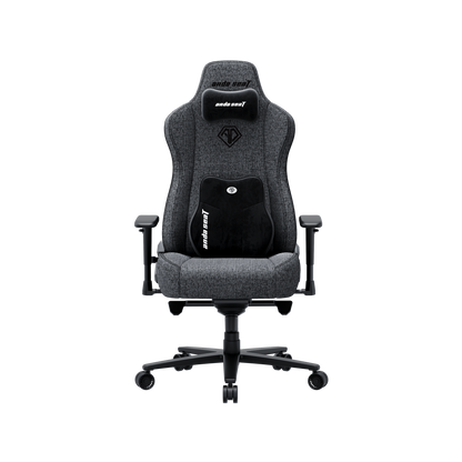 Ігрове крісло Anda Seat Novis Plus темно-сіре тканинне, розмір XL