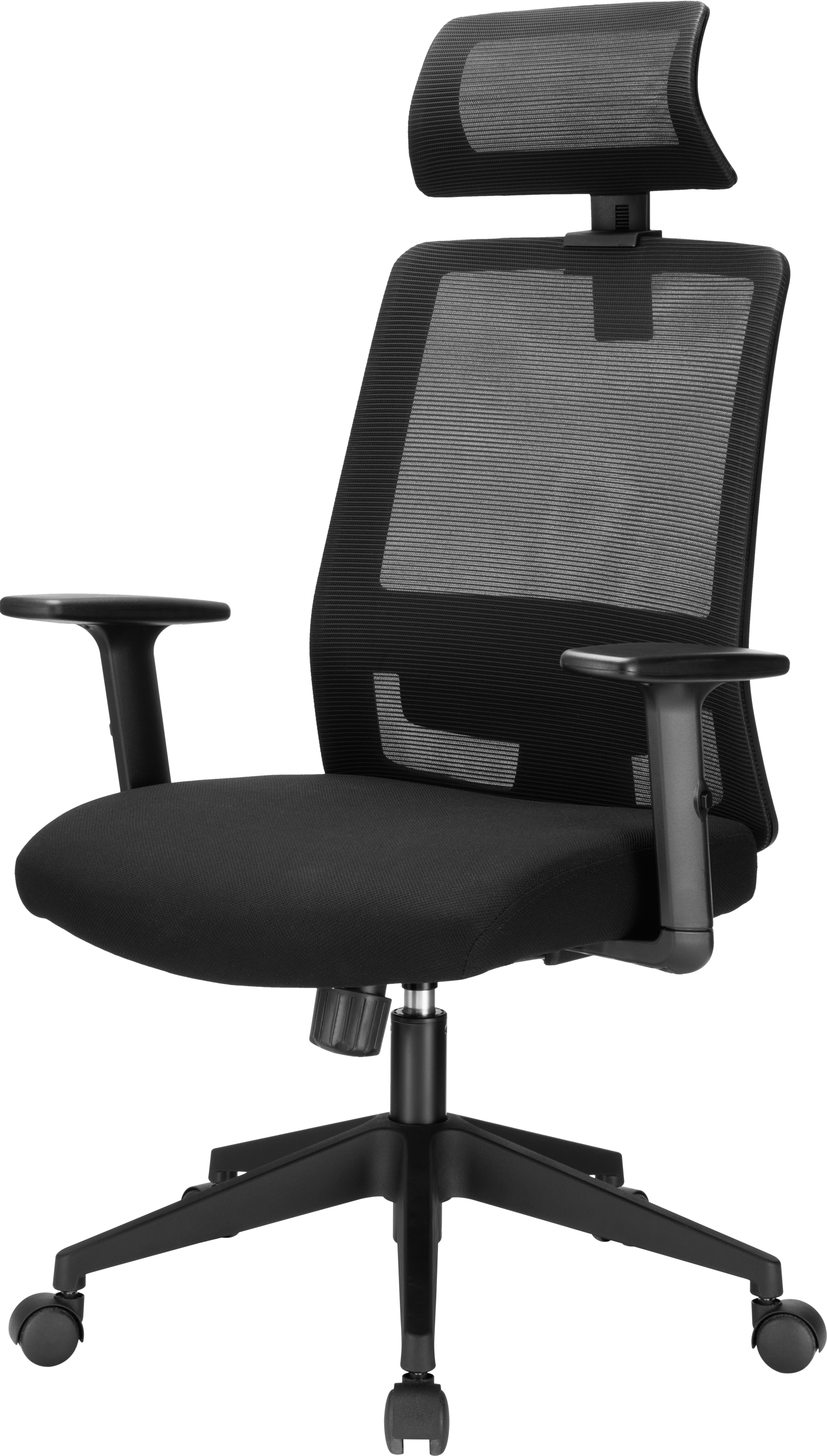 Офісне крісло OfficePro OC420B чорне з сітчастою спинкою