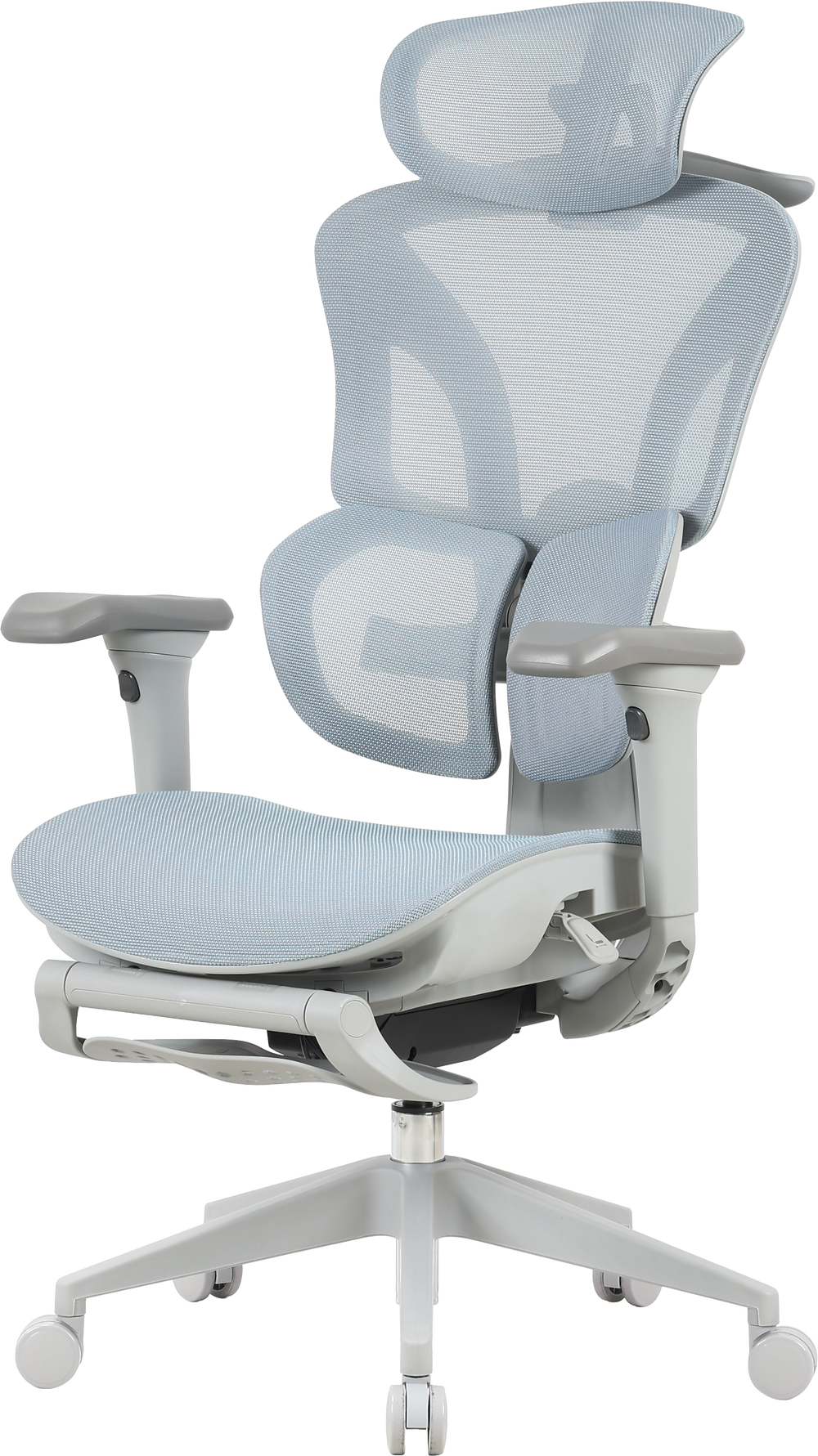 Крісло офісне OfficePro Elite OC950GLB Gray/Light Blue