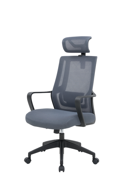 Ергономічне офісне крісло OfficePro Harmony OC310 чорне з сітчастою спинкою