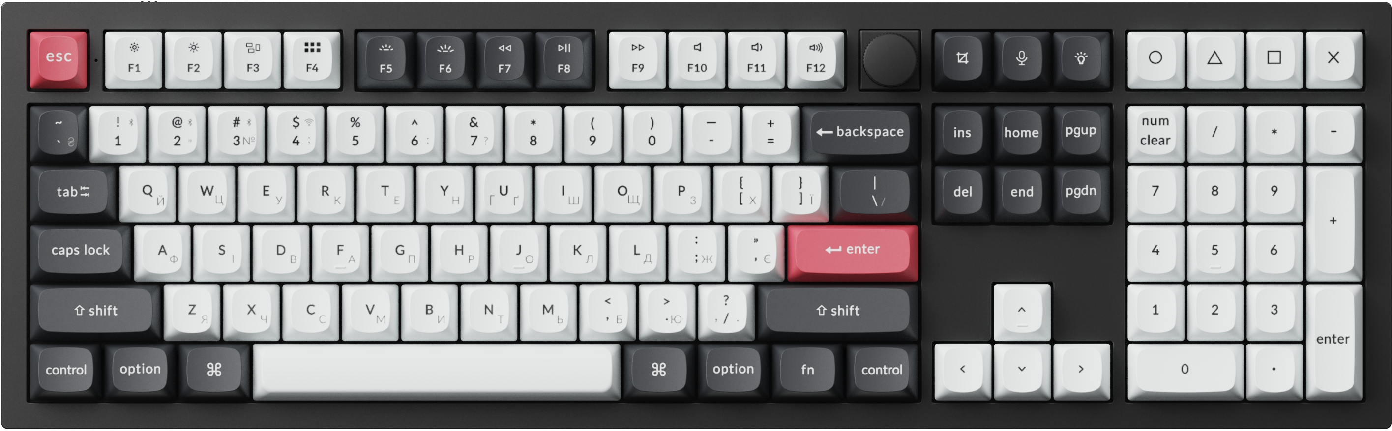Клавіатура Keychron Q6 HE — фронтальний вид