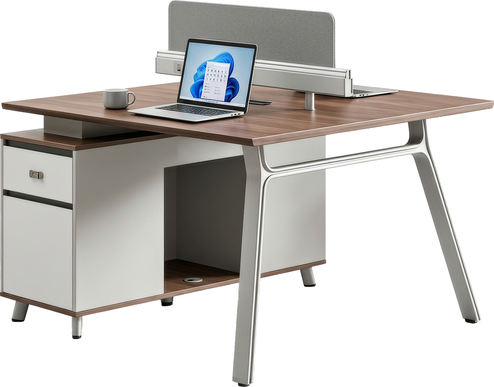 Стіл двомісний з тумбочками OfficePro PG-M24A-2A-14