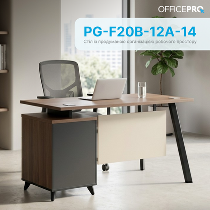 Стіл з тумбочкою OfficePro PG-F20B-12A-14 — фото 2
