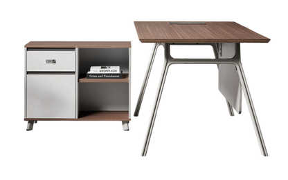 Стіл з тумбочкою OfficePro PG-M24B-16B — фото 2