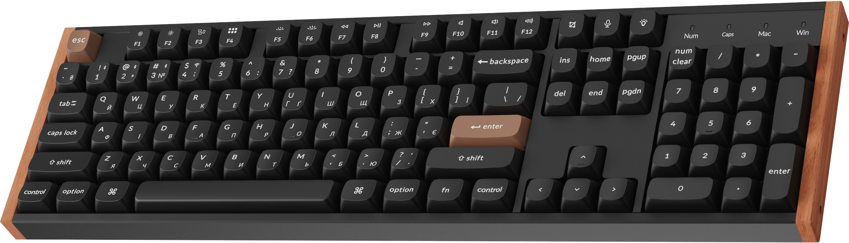 Клавіатура Keychron K10 HE — вид зверху