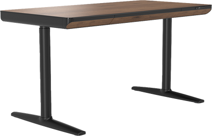 Комп'ютерний стіл з електрорегулюванням висоти OfficePro ODP1470DWB темне дерево / чорний — фото 3