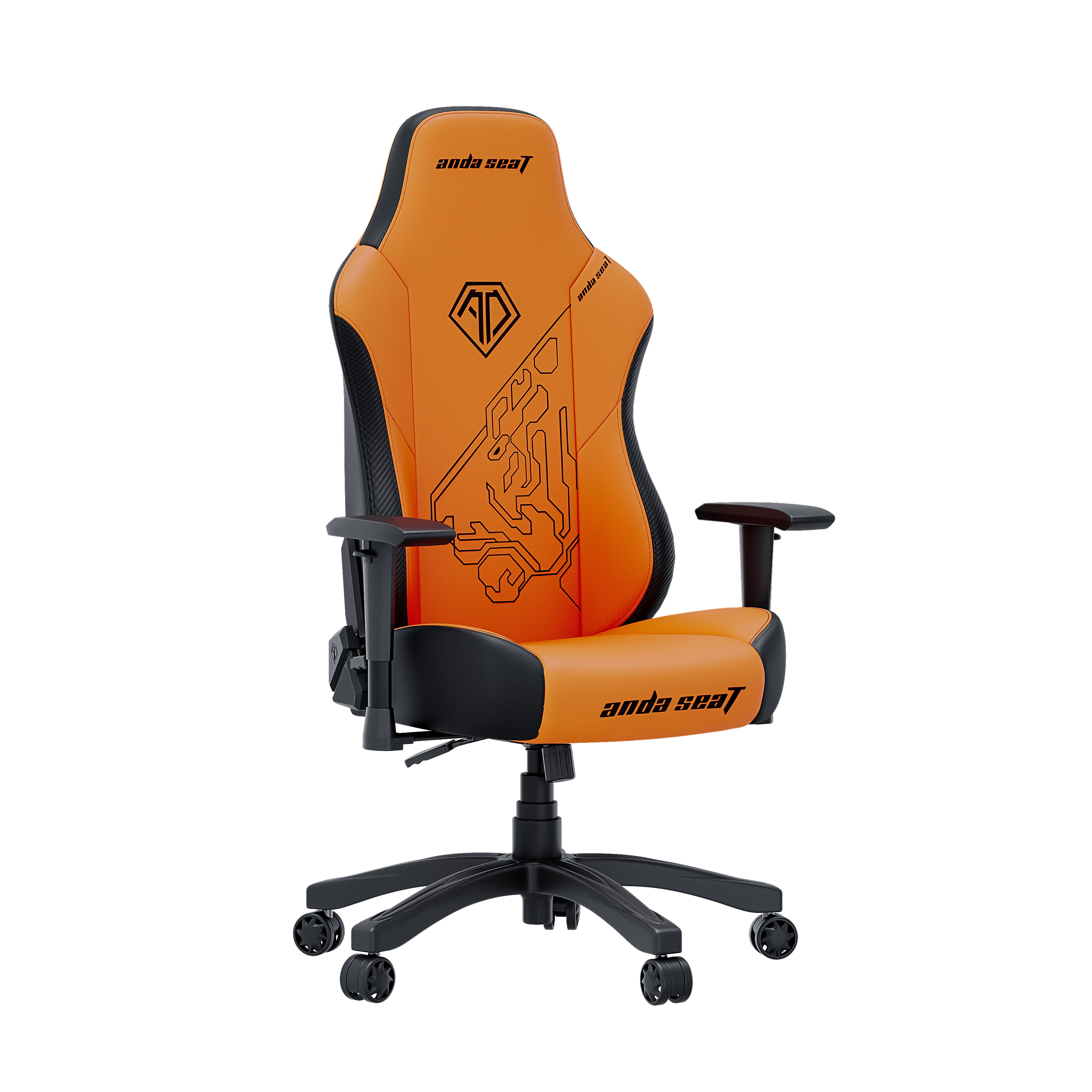 Кресло игровое Anda Seat Phantom Tiger Edition Black Size L